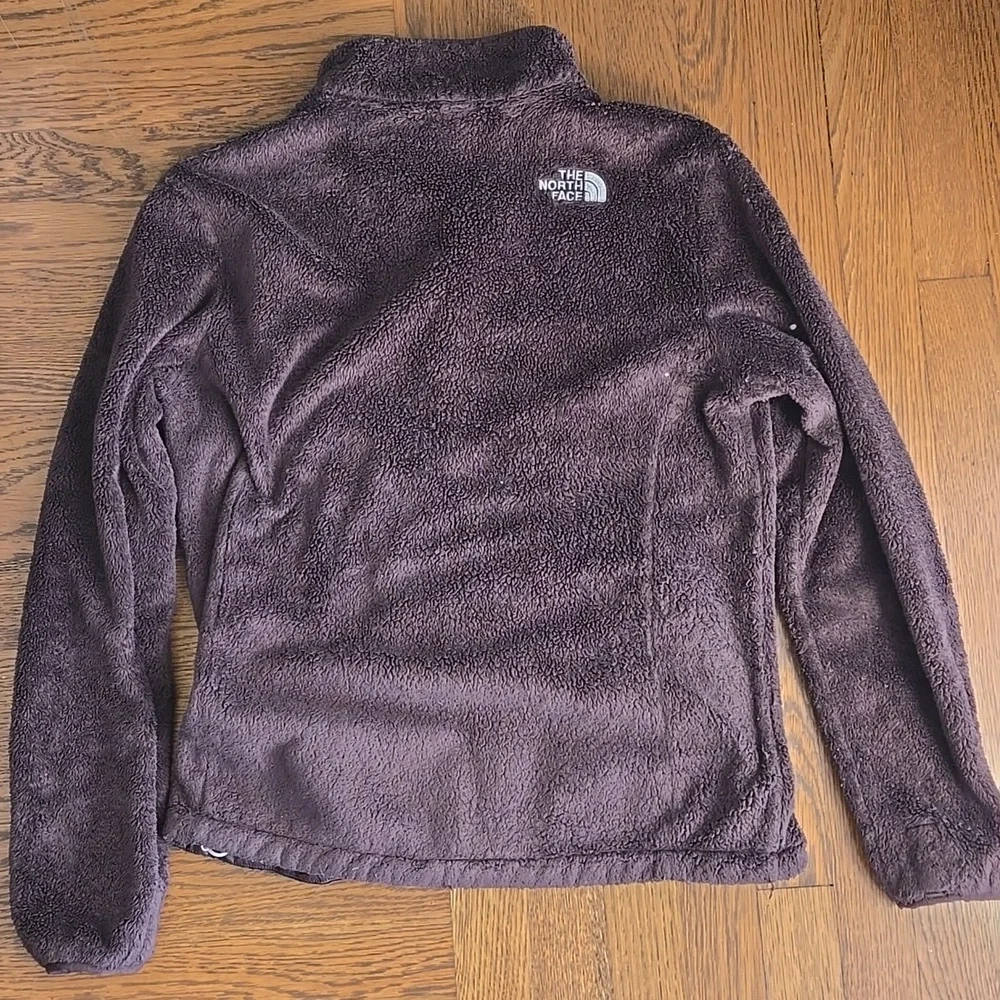 North Face Full Zip Dark Brown Fleece Jacket Women's Medium - Picture 3 of 10